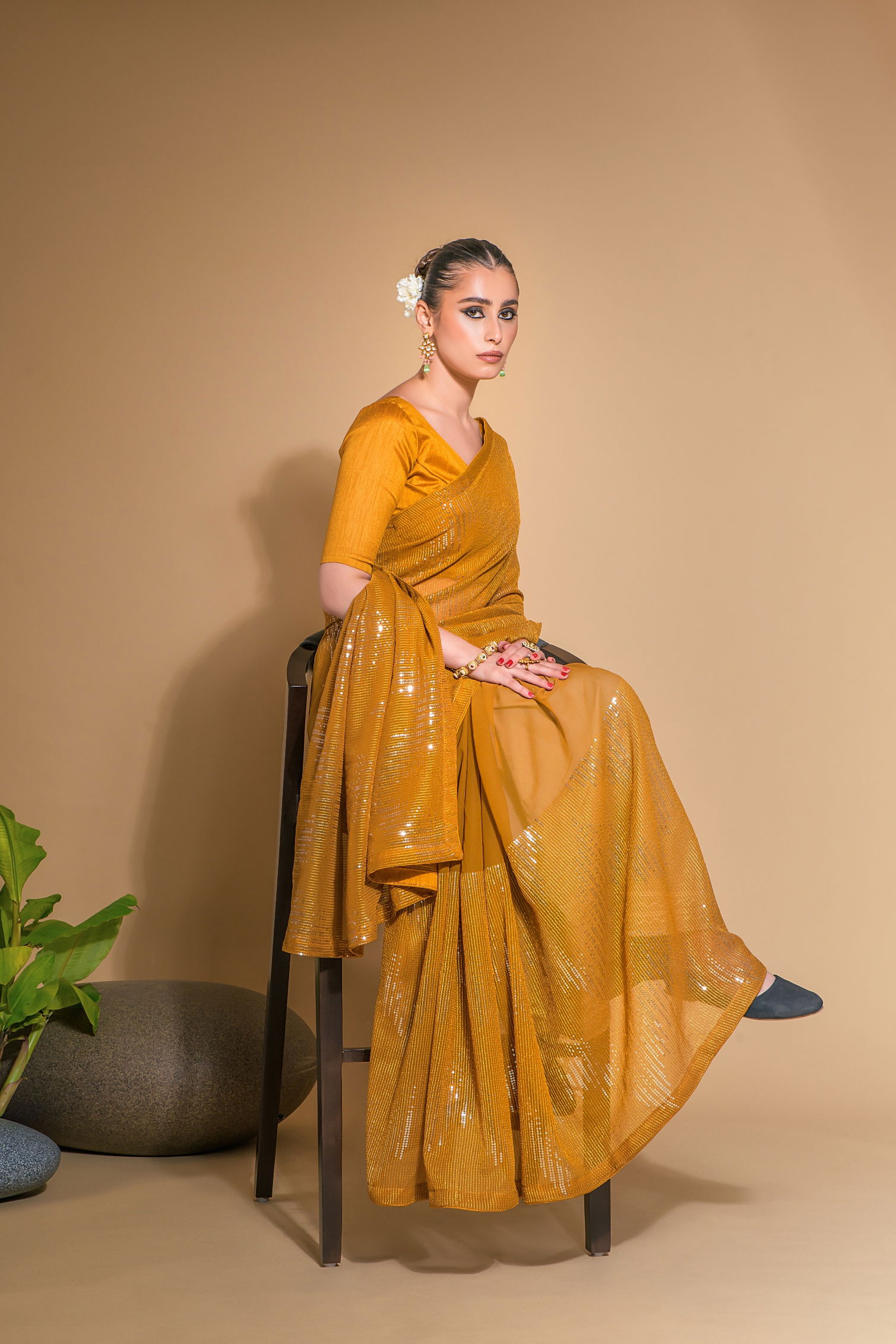 Sc Fancy Sequins Party Wear Sarees Catalog
